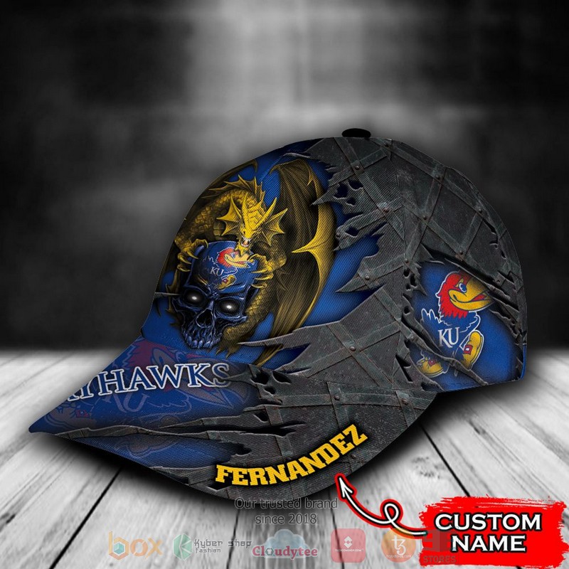 BEST Personalized Kansas Jayhawks Dragon custom Hat 3 BEST Personalized Kansas Jayhawks Dragon custom Hat word1