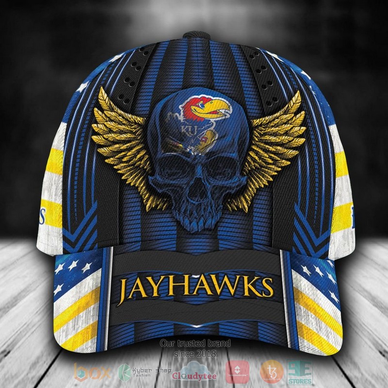 BEST Personalized Kansas Jayhawks Skull custom Hat 1 BEST Personalized Kansas Jayhawks Skull custom Hat word3