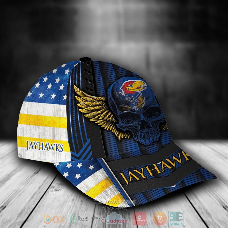 BEST Personalized Kansas Jayhawks Skull custom Hat 2 BEST Personalized Kansas Jayhawks Skull custom Hat word3