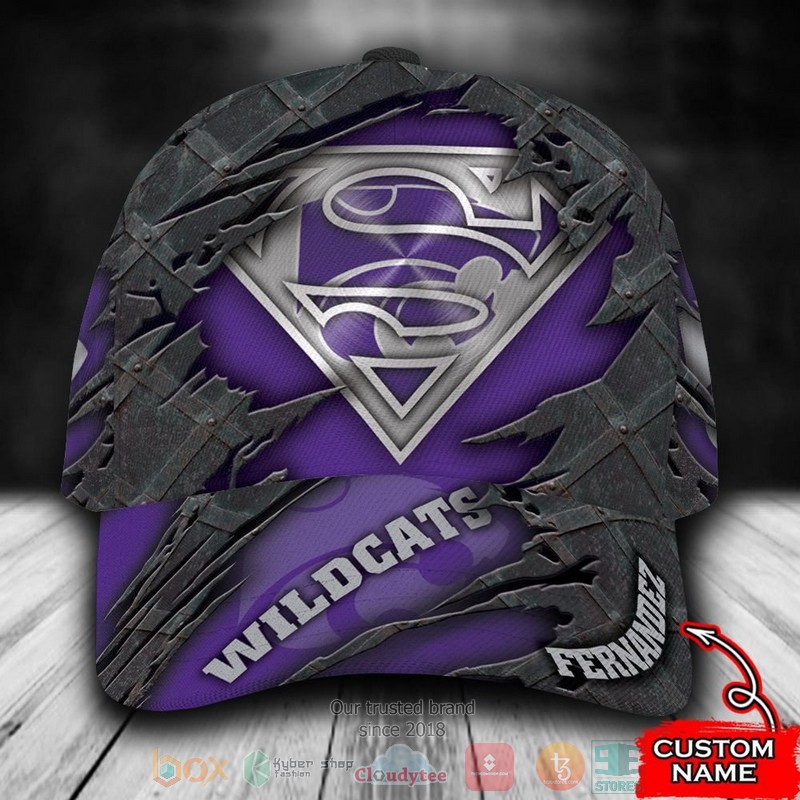 BEST Personalized Kansas State Wildcats Superman custom Hat word2