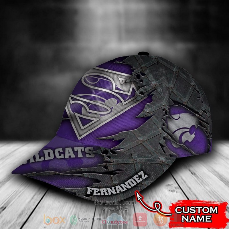 BEST Personalized Kansas State Wildcats Superman custom Hat 3 BEST Personalized Kansas State Wildcats Superman custom Hat word3