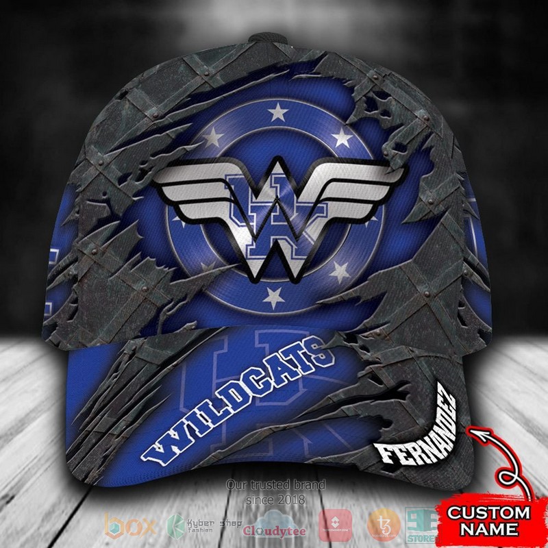 Best Personalized Kentucky Wildcats Wonder Wonman Custom Hat Word3