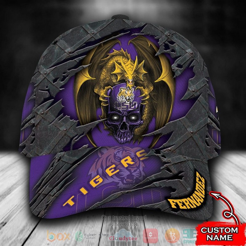 BEST Personalized LSU Tigers Dragon custom Hat 9 BEST Personalized LSU Tigers Dragon custom Hat word1
