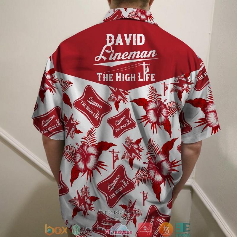 Personalized Lineman The High Life Hawaiian shirt 3 Personalized Lineman The High Life Hawaiian shirt word1