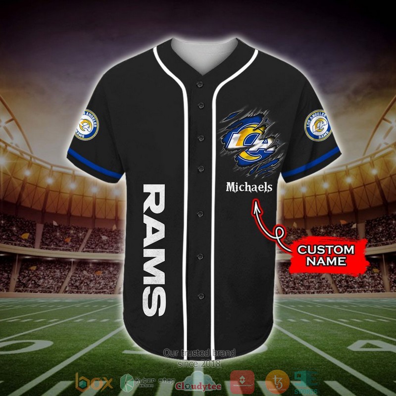 Personalized Los Angeles Rams NFL Stand for the flag Baseball Jersey Shirt 2 Personalized Los Angeles Rams NFL Stand for the flag Baseball Jersey Shirt word2