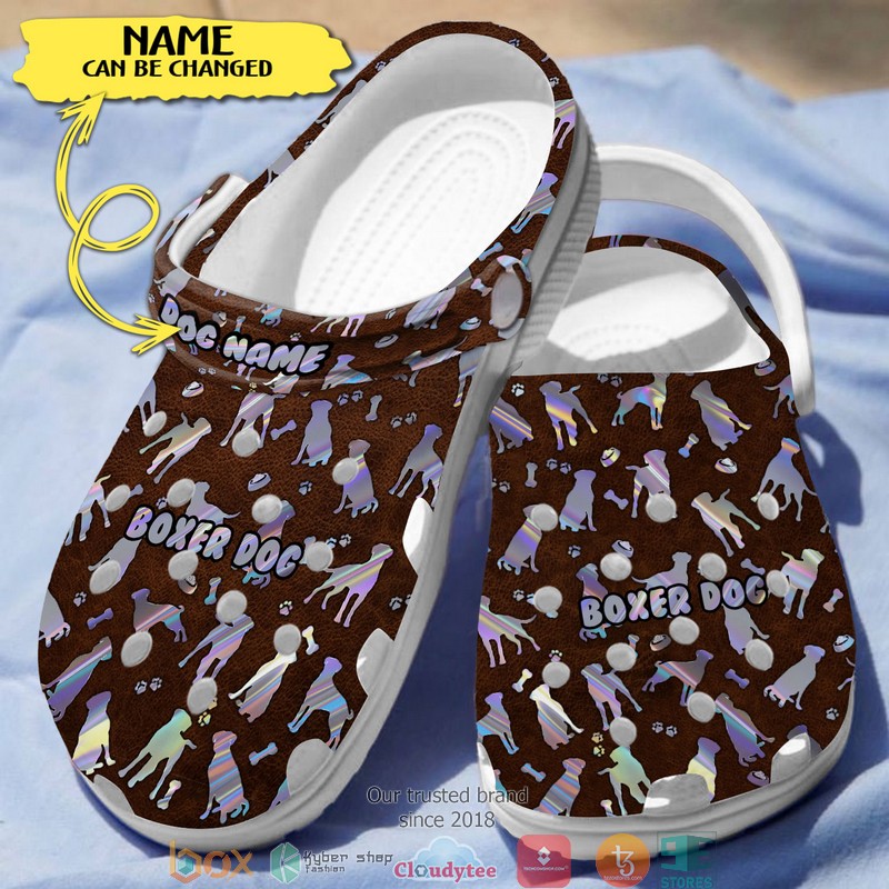 Personalized Love Boxer Dog Crocband Shoes 3 Personalized Love Boxer Dog Crocband Shoes word2