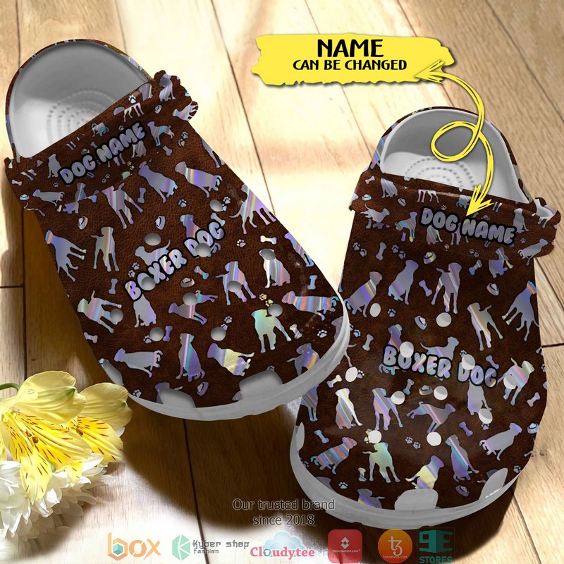 Personalized Love Boxer Dog Crocband Shoes 4 Personalized Love Boxer Dog Crocband Shoes word2