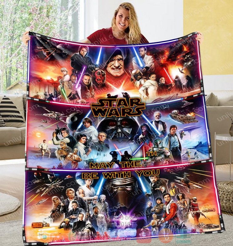 HOT Personalized May The Be With You Blanket Star Wars Blanket 6 HOT Personalized May The Be With You Blanket Star Wars Blanket word2