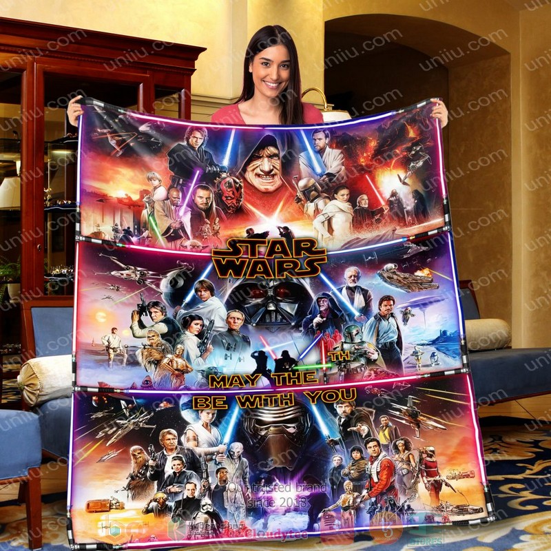 HOT Personalized May The Be With You Blanket Star Wars Blanket 2 HOT Personalized May The Be With You Blanket Star Wars Blanket word3