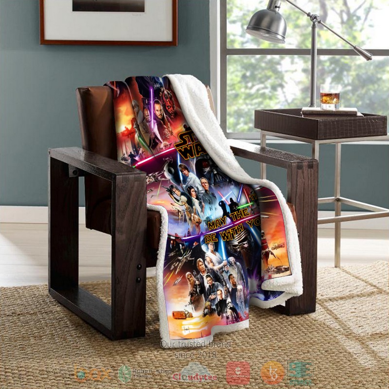 HOT Personalized May The Be With You Blanket Star Wars Blanket 2 HOT Personalized May The Be With You Blanket Star Wars Blanket word2
