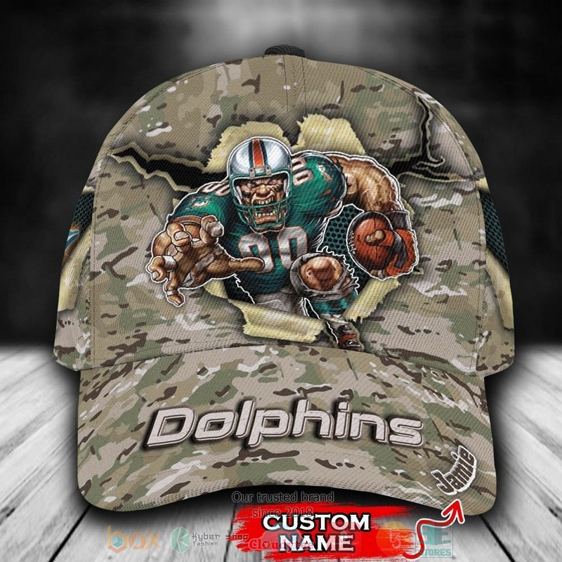 BEST Personalized Miami Dolphins Camo Mascot custom Hat 9 BEST Personalized Miami Dolphins Camo Mascot custom Hat word2