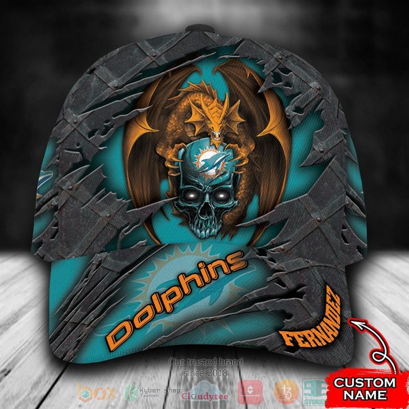 BEST Personalized Miami Dolphins Dragon custom Hat