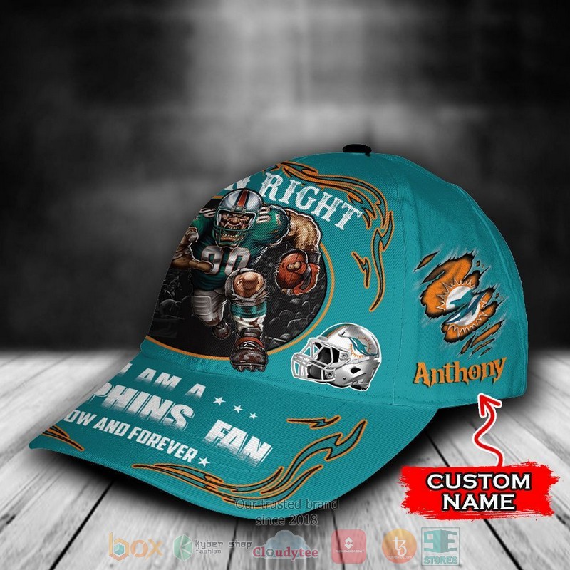 NEW Miami Dolphins Mascot Custom name Cap Hat 2 NEW Miami Dolphins Mascot Custom name Cap Hat word1