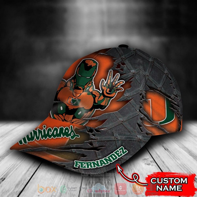 BEST Personalized Miami Hurricanes Iron Man custom Hat 3 BEST Personalized Miami Hurricanes Iron Man custom Hat word1