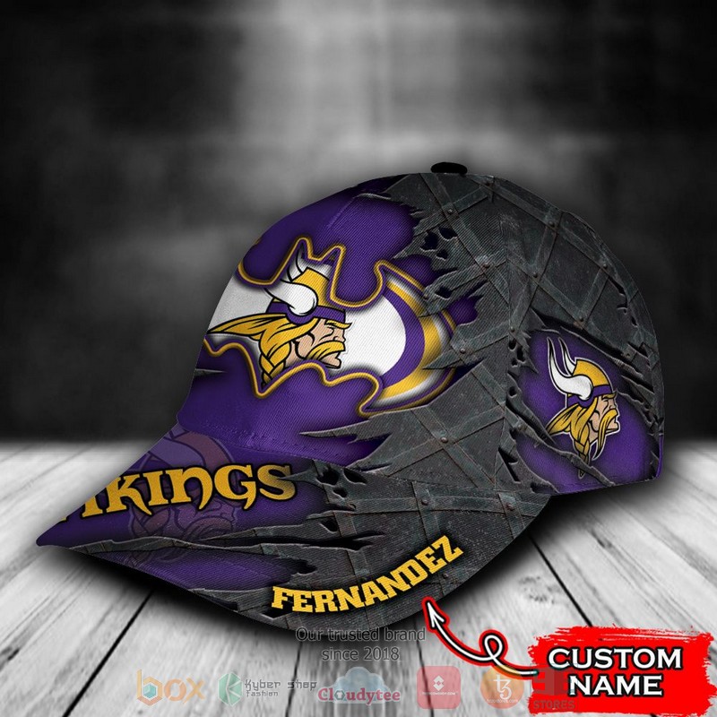 Best Personalized Minnesota Vikings Batman Custom Hat Word2