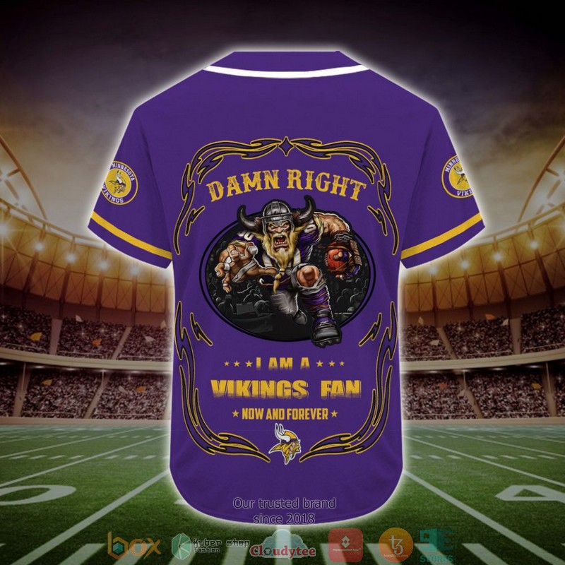Personalized Minnesota Vikings Mascot NFL Baseball Jersey Shirt 3 Personalized Minnesota Vikings Mascot NFL Baseball Jersey Shirt word2