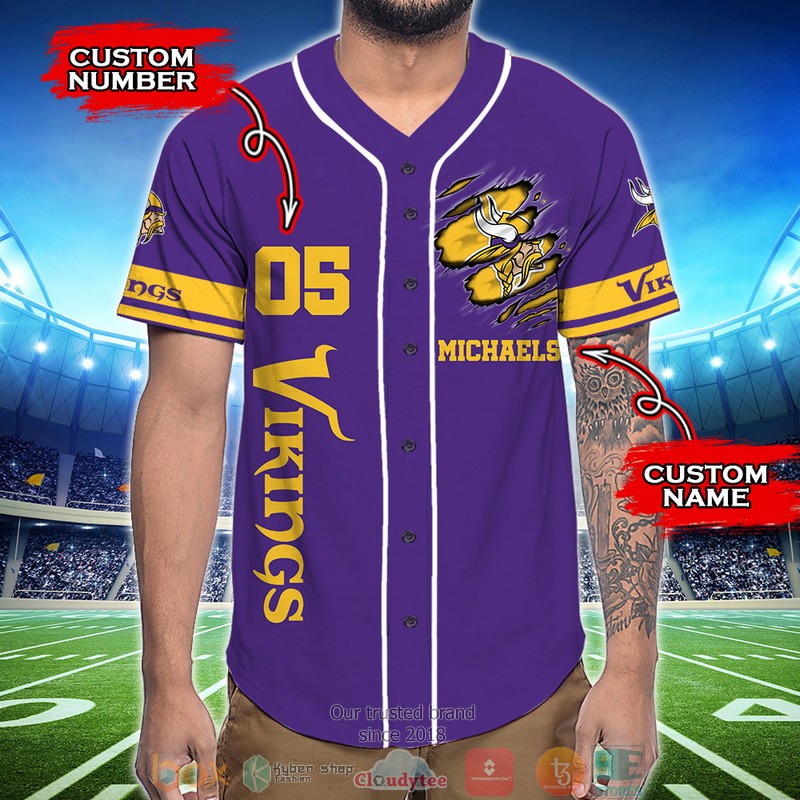 Personalized Minnesota Vikings NFL God First Family Second then Baseball Jersey Shirt 2 Personalized Minnesota Vikings NFL God First Family Second then Baseball Jersey Shirt word1