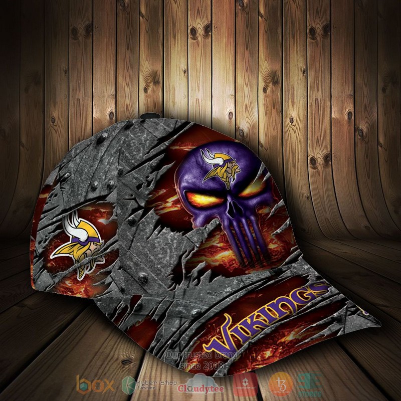 NEW Minnesota Vikings Skull Custom name Cap Hat 2 NEW Minnesota Vikings Skull Custom name Cap Hat word2