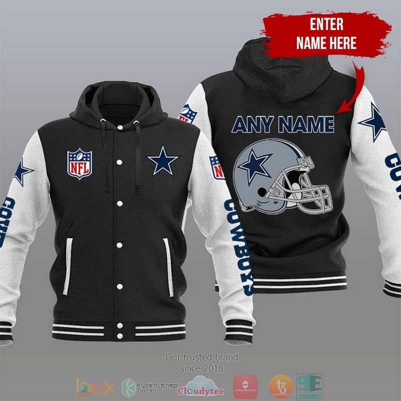 Personalized NFL Dallas Cowboys Baseball Hoodie Jacket