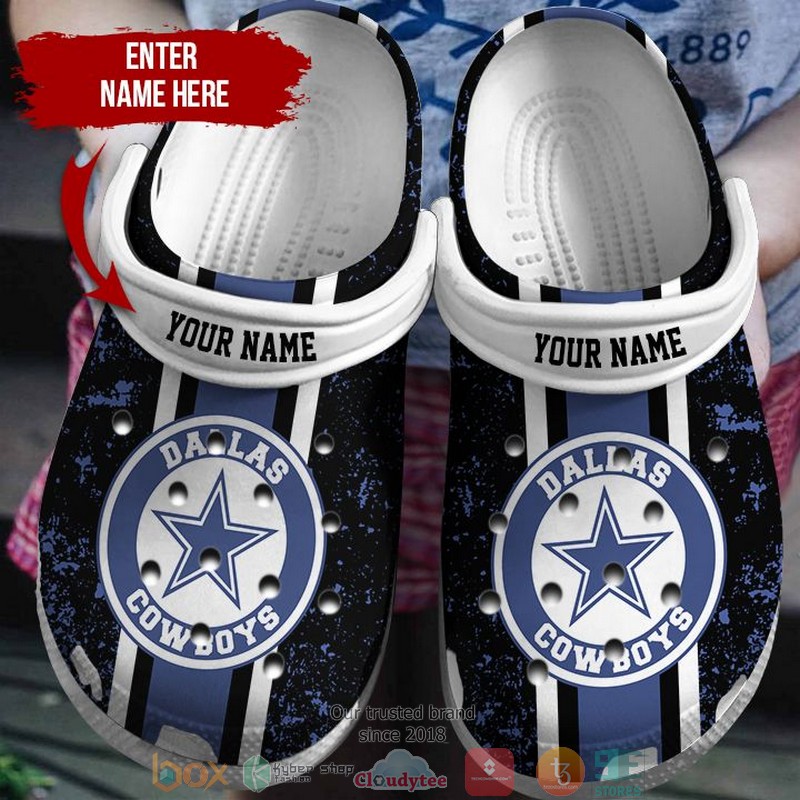 Personalized NFL Dallas Cowboys Black Navy Crocs Band Shoes 3 Personalized NFL Dallas Cowboys Black Navy Crocs Band Shoes word2