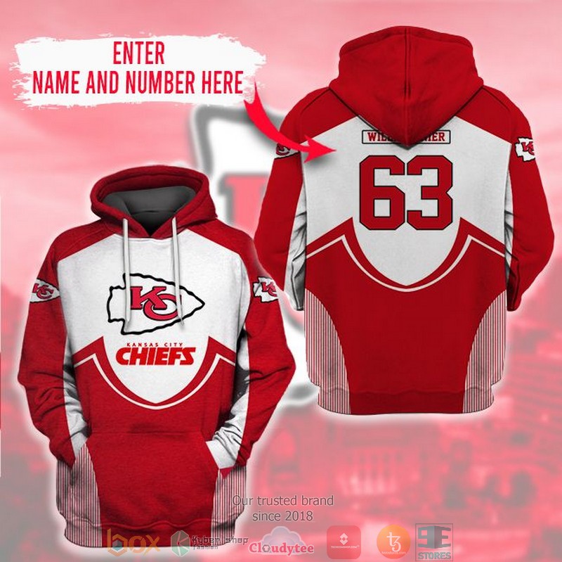 NEW Personalized Kansas City Chiefs custom 3D Hoodie word1
