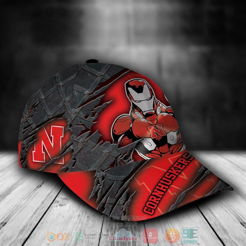 BEST Personalized Nebraska Cornhuskers Iron Man custom Hat word1