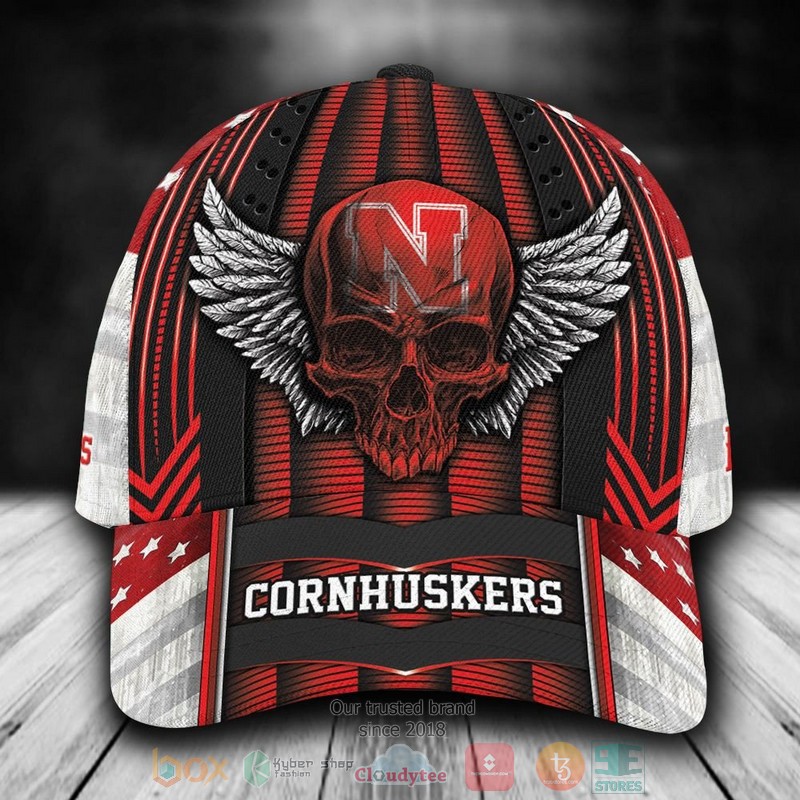 BEST Personalized Nebraska Cornhuskers Skull custom Hat 1 BEST Personalized Nebraska Cornhuskers Skull custom Hat word1