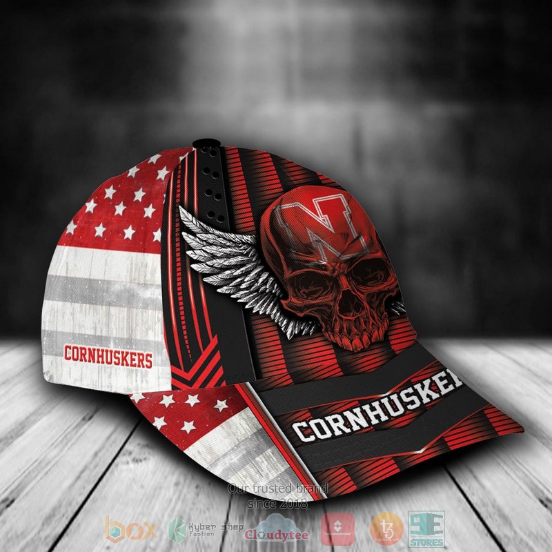BEST Personalized Nebraska Cornhuskers Skull custom Hat 2 BEST Personalized Nebraska Cornhuskers Skull custom Hat word1