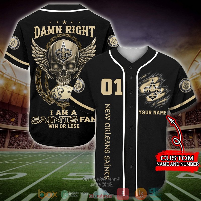 Personalized New Orleans Saints NFL Wings Skull Baseball Jersey Shirt 1 Personalized New Orleans Saints NFL Wings Skull Baseball Jersey Shirt word3