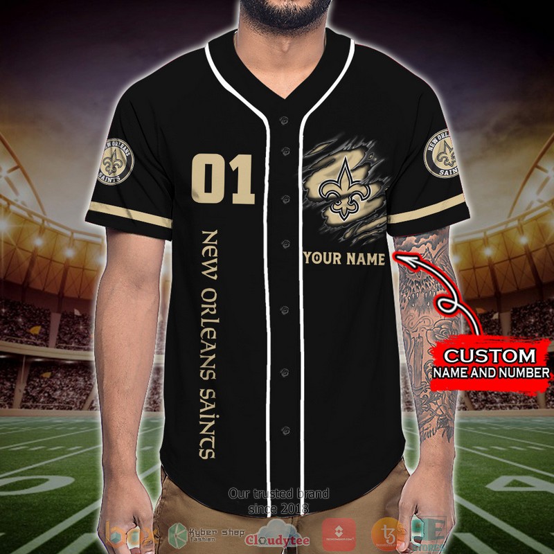 Personalized New Orleans Saints NFL Wings Skull Baseball Jersey Shirt 2 Personalized New Orleans Saints NFL Wings Skull Baseball Jersey Shirt word3