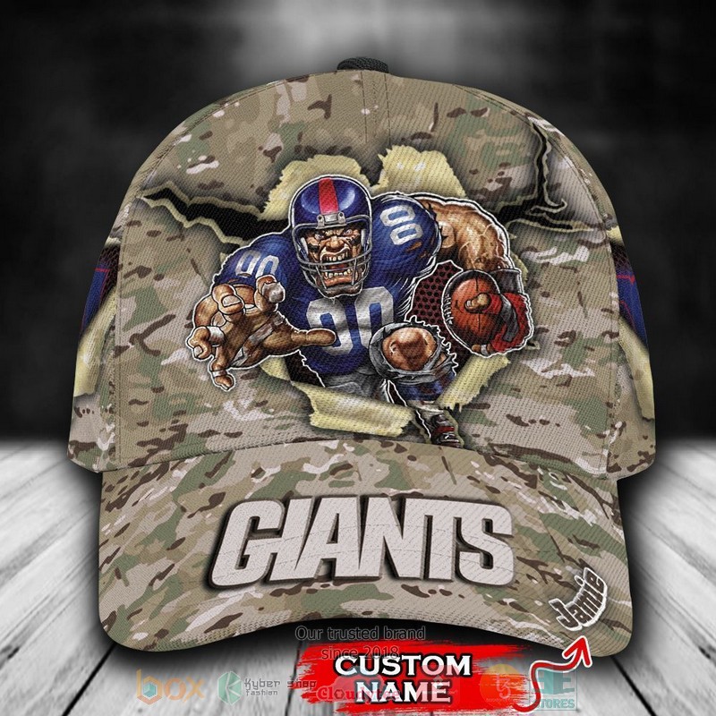 NEW New York Giants Camo Mascot Custom name Cap Hat 9 NEW New York Giants Camo Mascot Custom name Cap Hat word2