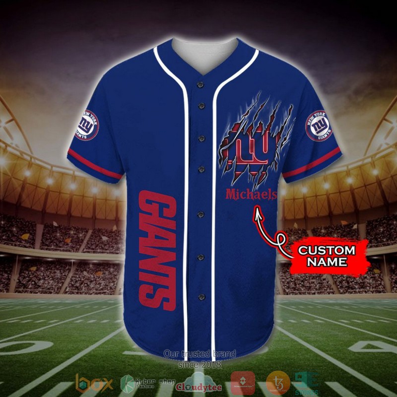 Personalized New York Giants Mascot NFL Baseball Jersey Shirt 2 Personalized New York Giants Mascot NFL Baseball Jersey Shirt word2