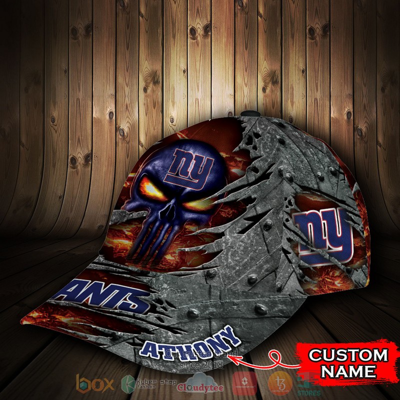 NEW New York Giants Skull Custom name Cap Hat 3 NEW New York Giants Skull Custom name Cap Hat word1
