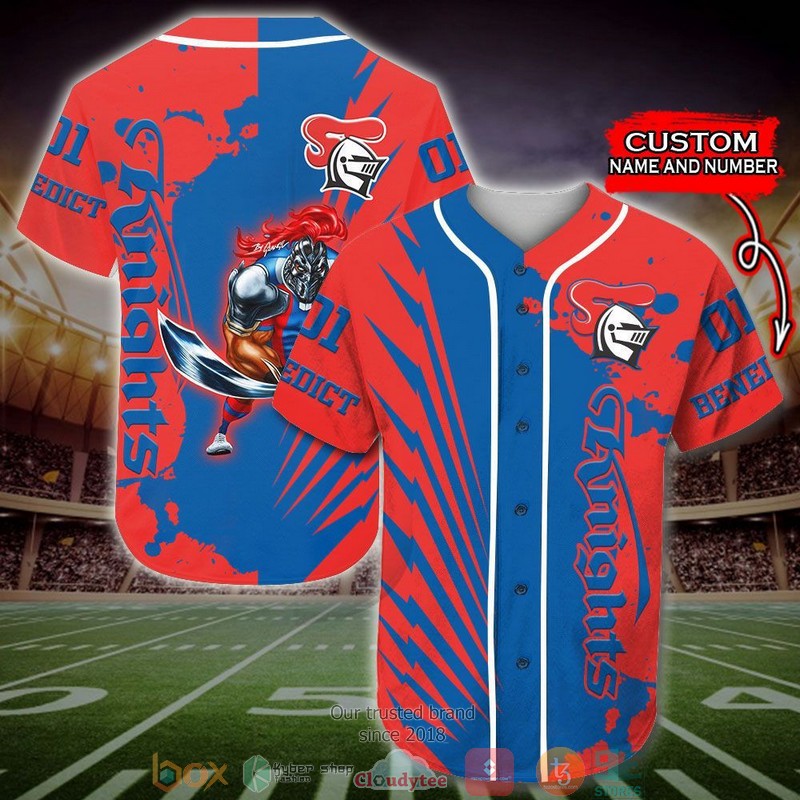 Personalized Newcastle Knights NRL Baseball Jersey Shirt word2