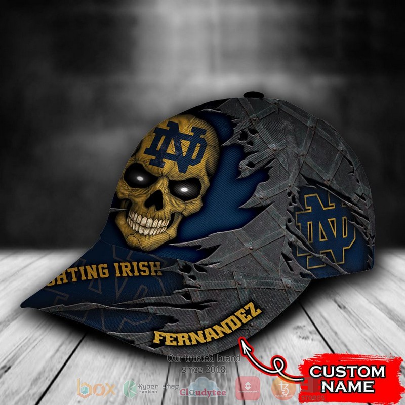 BEST Personalized Notre Dame Fighting Irish Skull custom Hat 3 BEST Personalized Notre Dame Fighting Irish Skull custom Hat word1