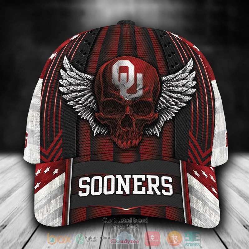 BEST Personalized Oklahoma Sooners Skull custom Hat word1