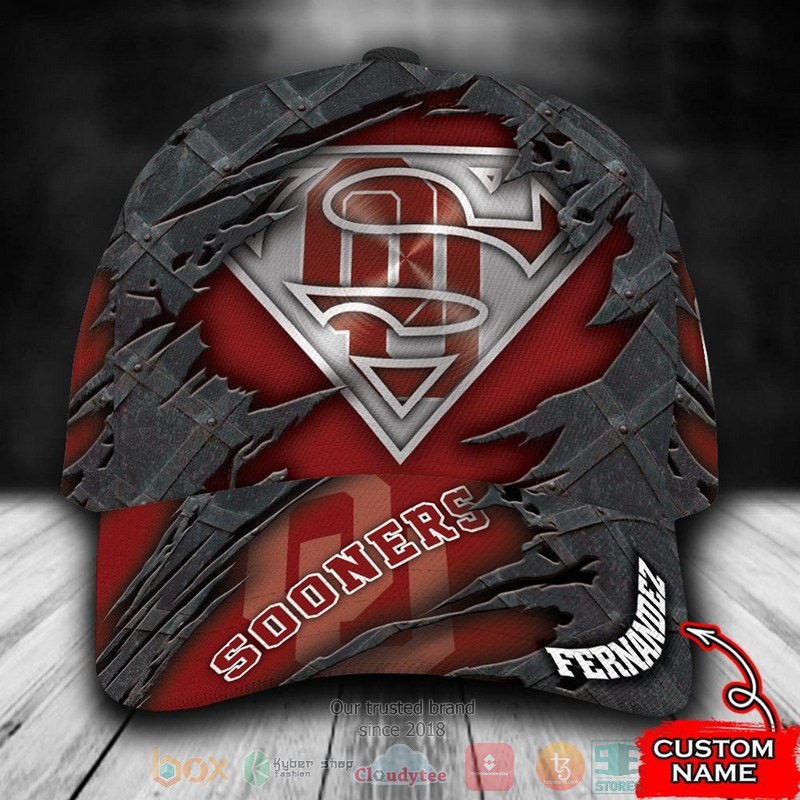 BEST Personalized Oklahoma Sooners Superman custom Hat word1