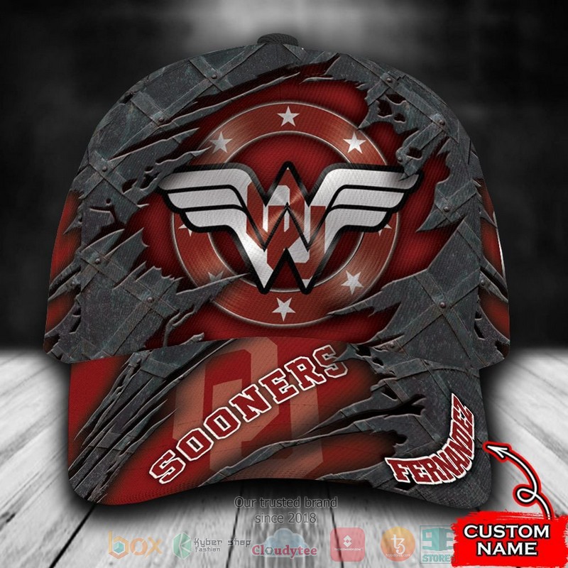 BEST Personalized Oklahoma Sooners Wonder Wonman custom Hat word3