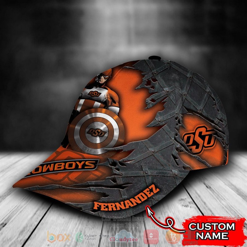 BEST Personalized Oklahoma State Cowboys Captain America custom Hat 3 BEST Personalized Oklahoma State Cowboys Captain America custom Hat word1