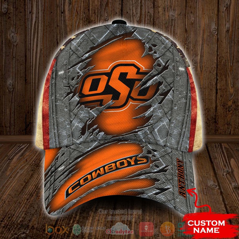 BEST Personalized Oklahoma State Cowboys custom Hat word1