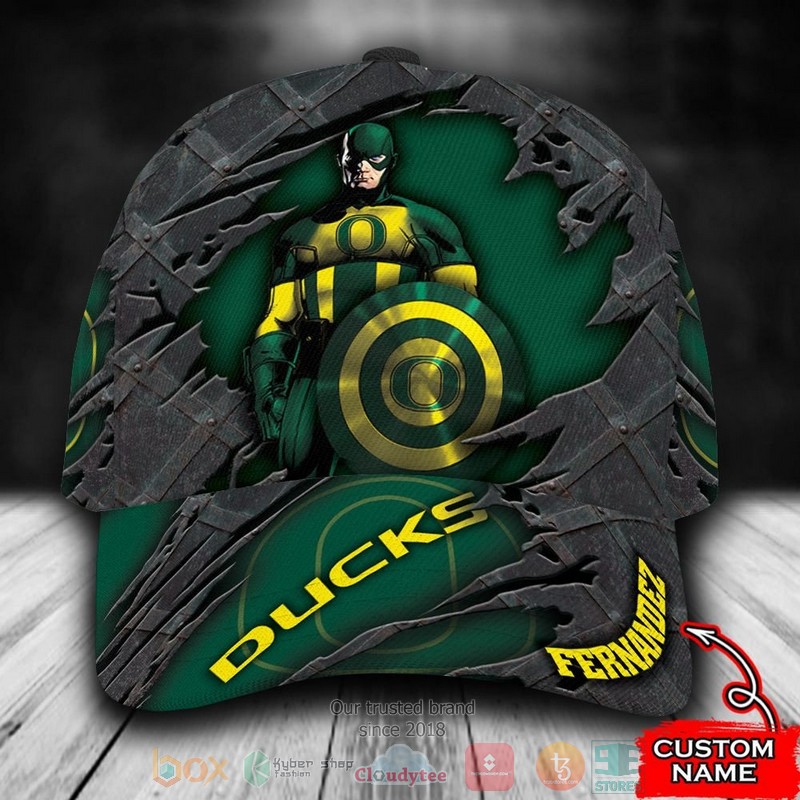 BEST Personalized Oregon Ducks Captain America custom Hat 9 BEST Personalized Oregon Ducks Captain America custom Hat word1