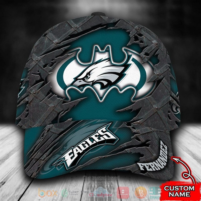 Best Personalized Philadelphia Eagles Batman Custom Hat Word3