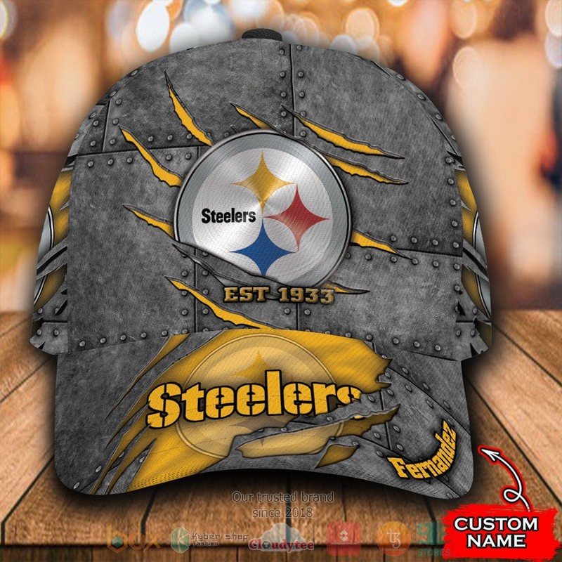 BEST Personalized Pittsburgh Steelers Est 1933 custom Hat word2