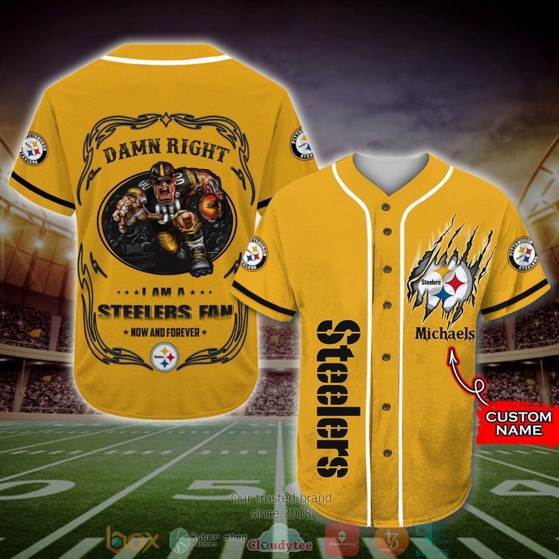Personalized Pittsburgh Steelers Mascot NFL Baseball Jersey Shirt 6 Personalized Pittsburgh Steelers Mascot NFL Baseball Jersey Shirt word3