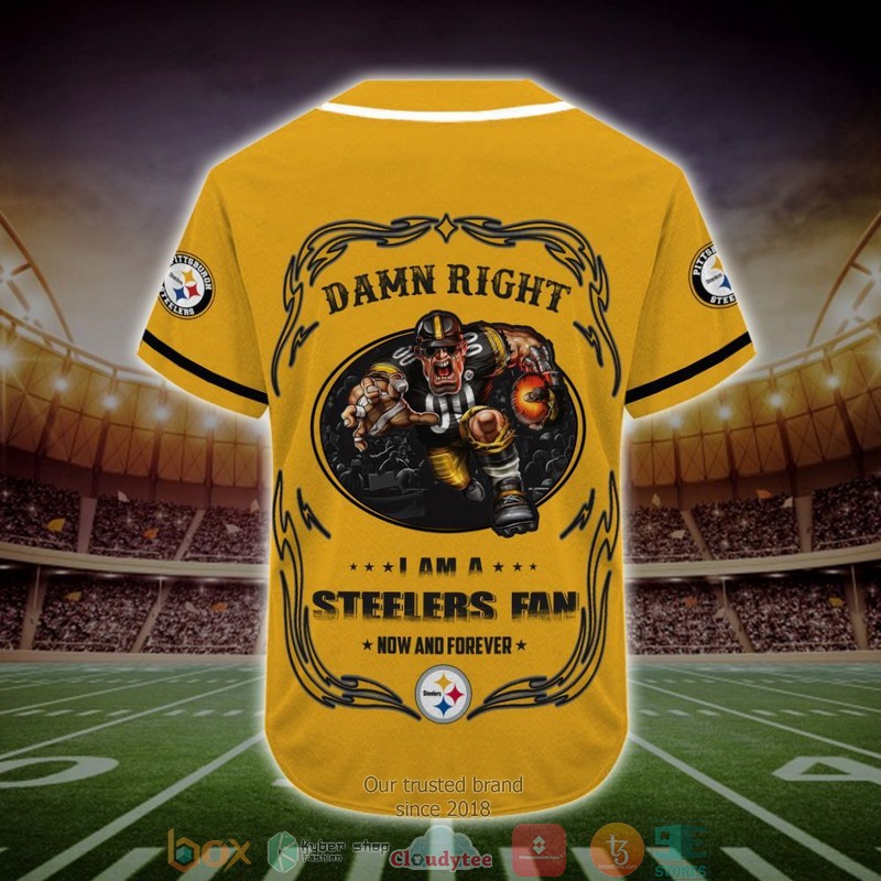 Personalized Pittsburgh Steelers Mascot NFL Baseball Jersey Shirt 3 Personalized Pittsburgh Steelers Mascot NFL Baseball Jersey Shirt word2