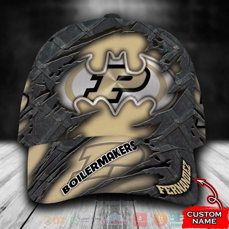 BEST Personalized Purdue Boilermakers Batman custom Hat 1 BEST Personalized Purdue Boilermakers Batman custom Hat word3