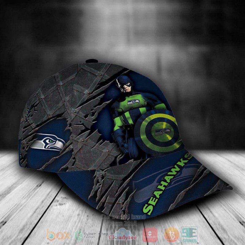 BEST Personalized Seattle Seahawks Captain America custom Hat 2 BEST Personalized Seattle Seahawks Captain America custom Hat word2