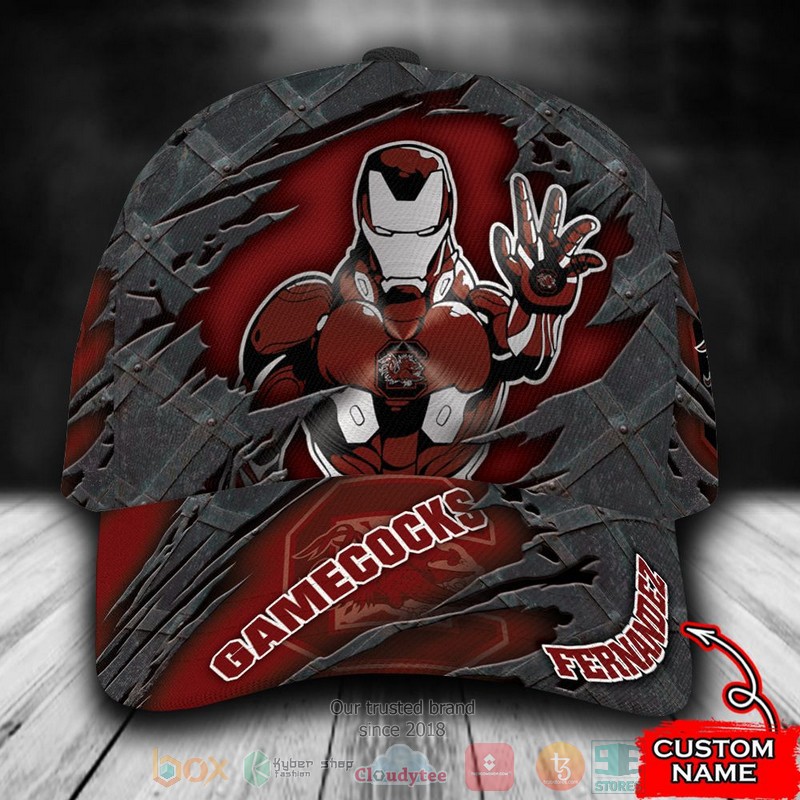 BEST Personalized South Carolina Gamecocks Iron Man custom Hat 9 BEST Personalized South Carolina Gamecocks Iron Man custom Hat word1