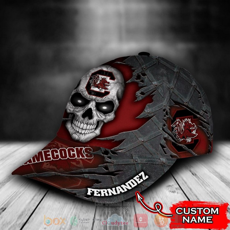 BEST Personalized South Carolina Gamecocks Skull custom Hat 3 BEST Personalized South Carolina Gamecocks Skull custom Hat word2