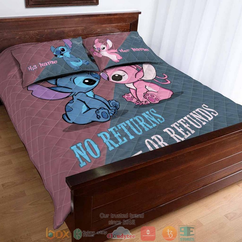 NEW Personalized Stitch Angel I'm yours bedding set 3 NEW Personalized Stitch Angel I'm yours bedding set word1